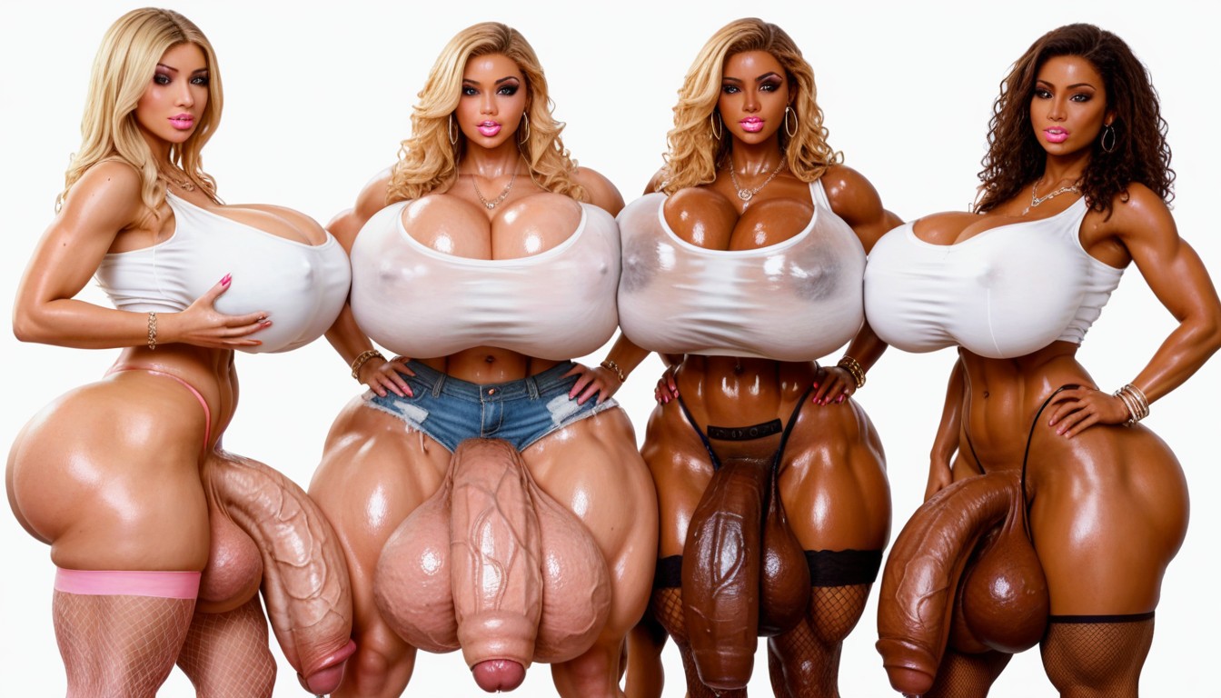 Hyper Cock Growth, Hyper Massive Balls, Hyper Cock Shemale AI Porn