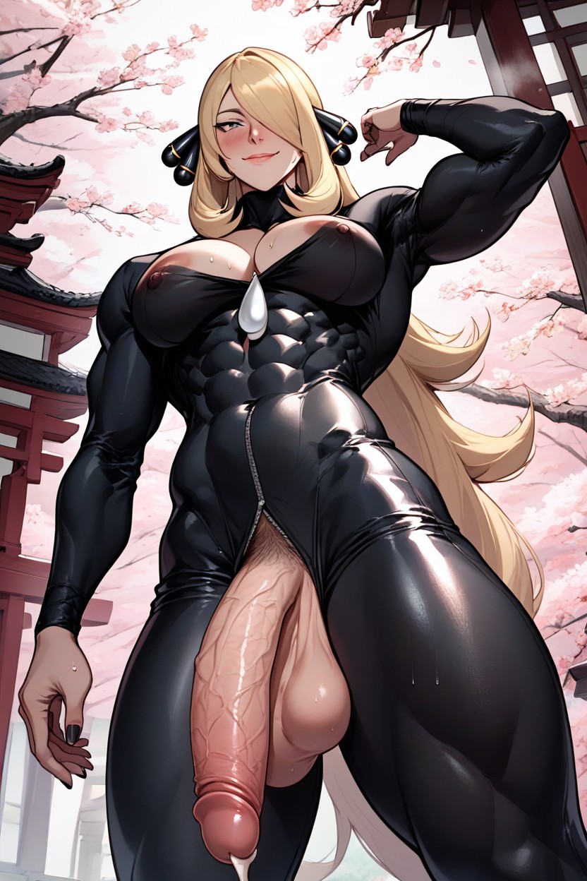 Long Hanging Penis, Gigantic, Futanari Hentai AI Porn