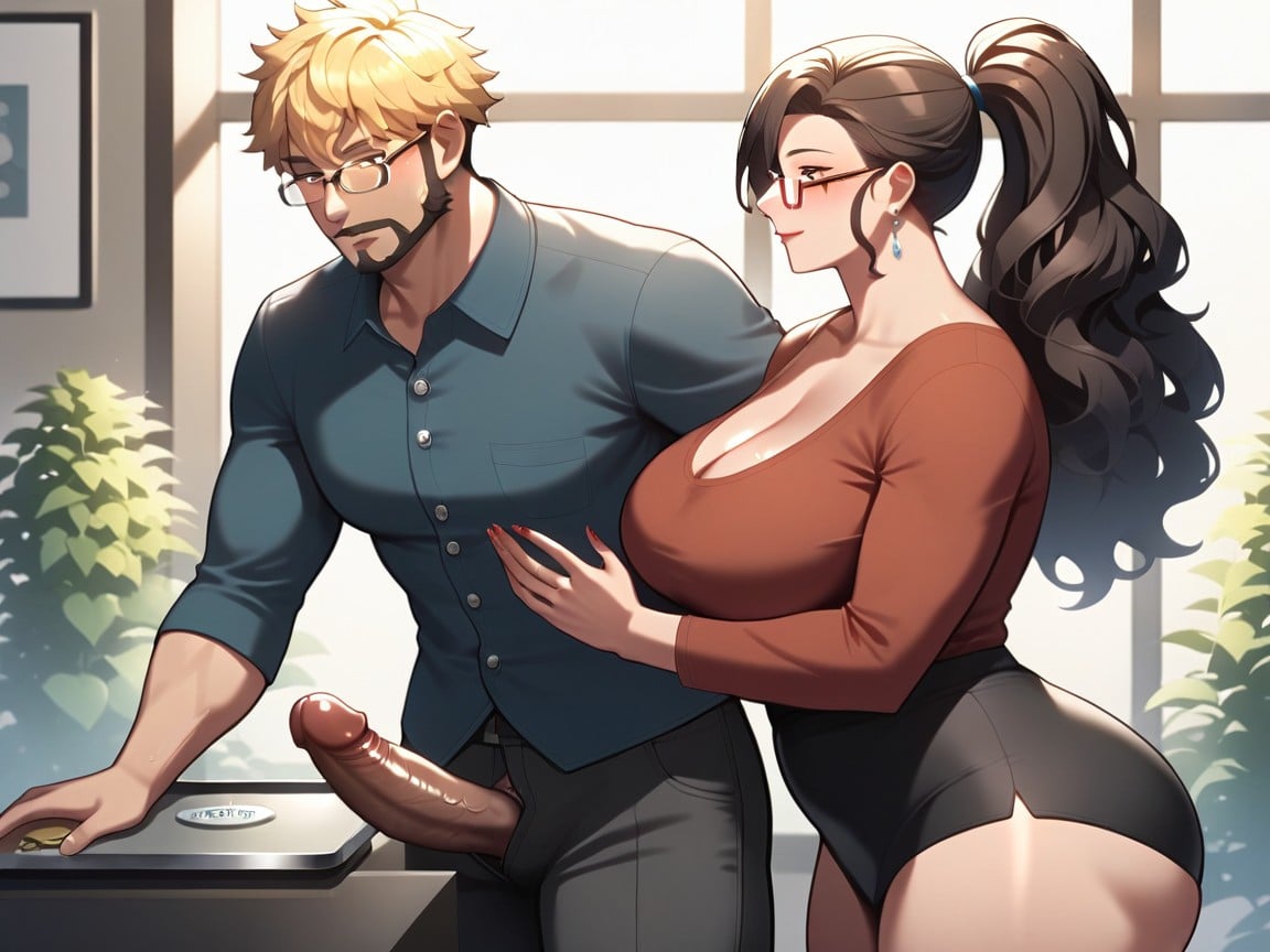 Woman Brunette, Woman Thick Thighs, Woman M Tall Hentai AI Porn