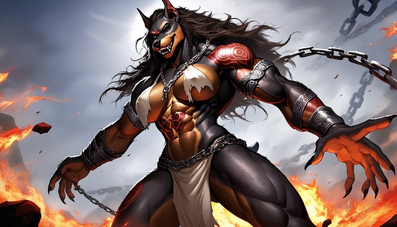 Magical Tornado, Doberman, Heaven Furry AI Porn