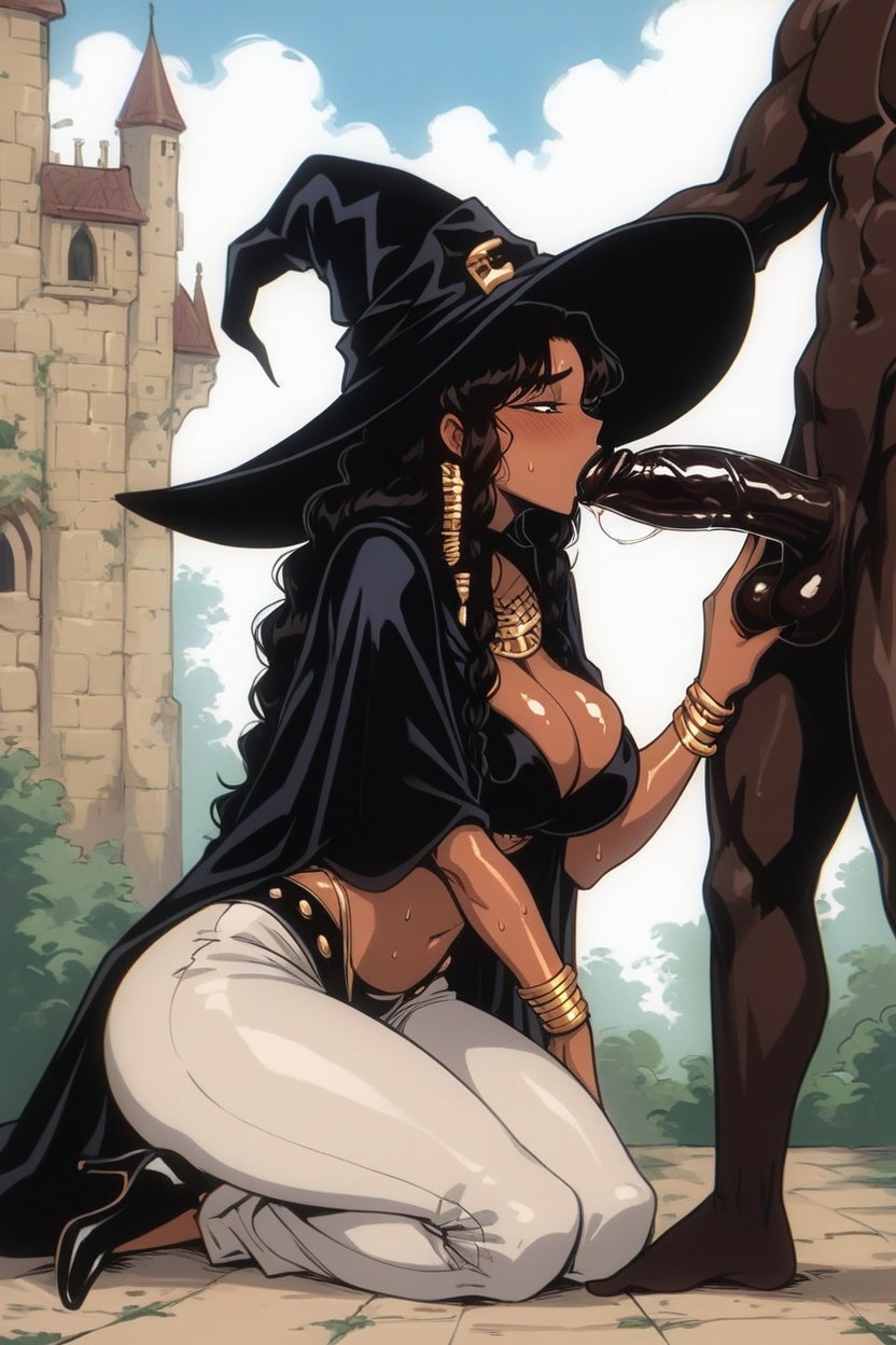 Detailed Eyes, Sweaty, Black Hair Hentai AI Porn