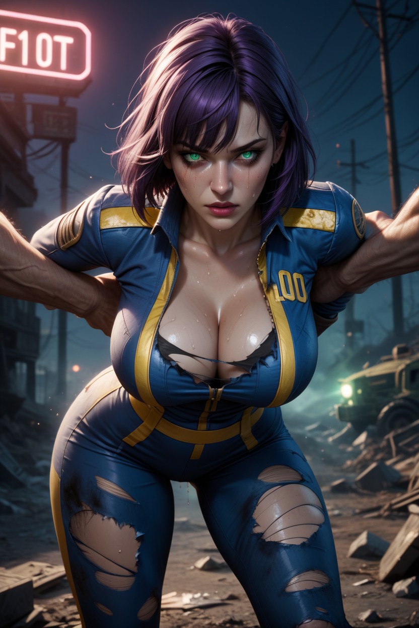 Neon, Arms Behind Back, Fallout AI Porn