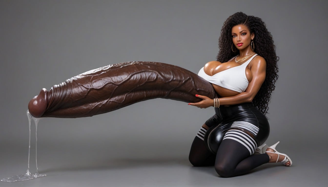 Simple Background, Hair Down To The Floor, Hyper Hair Shemale AI Porn