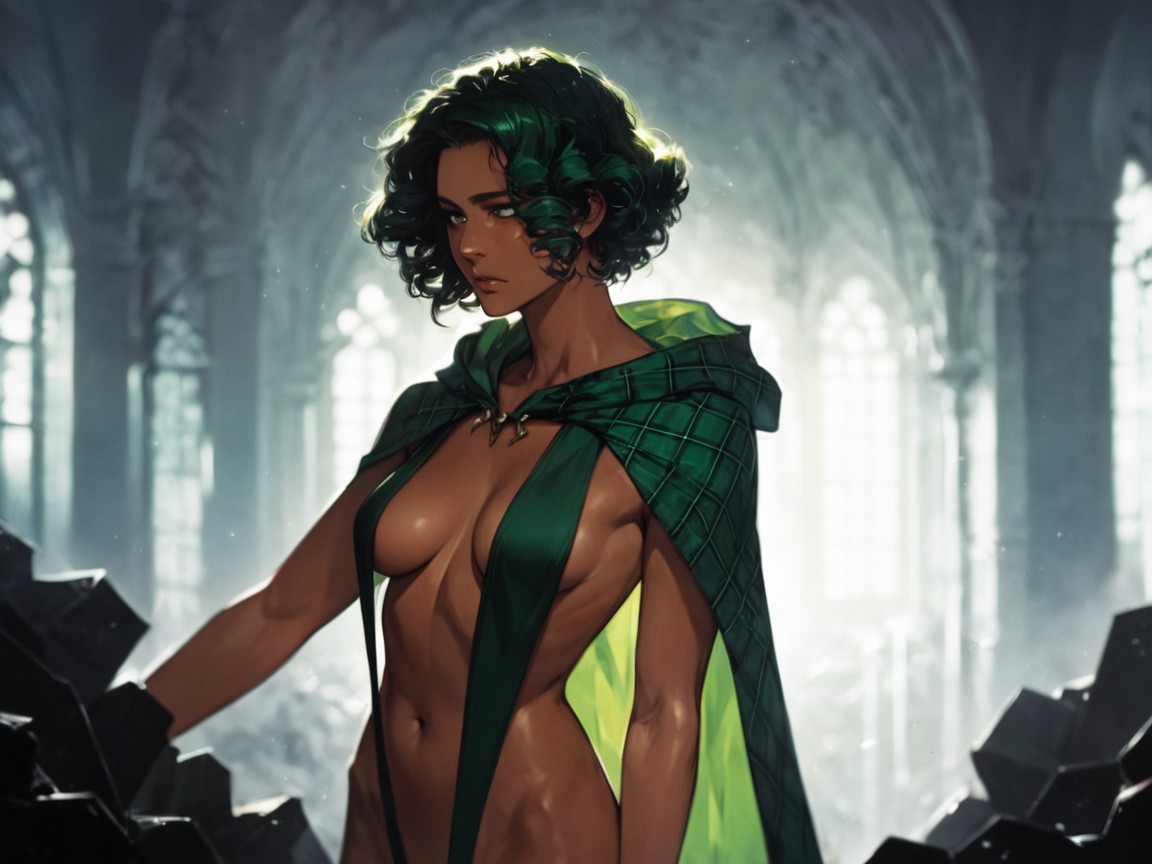 Green Plaid Hooded Cloaks, Low Torso Height, Defiant Woman Porno latina IA