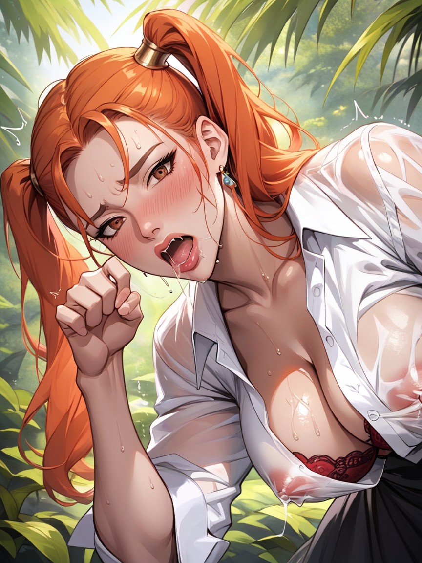 Jessica From Dragon Quest, Sweaty, Man Behing Woman Hentai IA