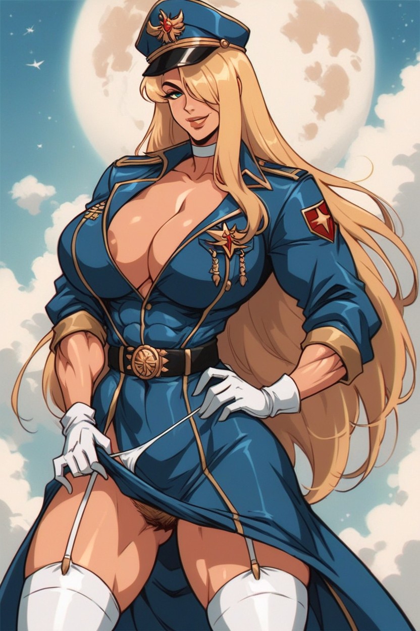 Military Uniform, Person, Blue Uniform Hentai AI Porn