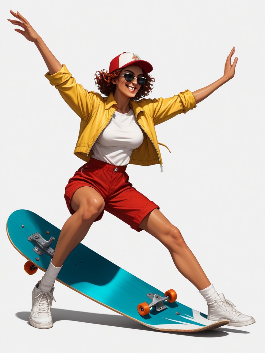 No Pants, Wearing Aviator Sunglasses, Full Body AI Porn