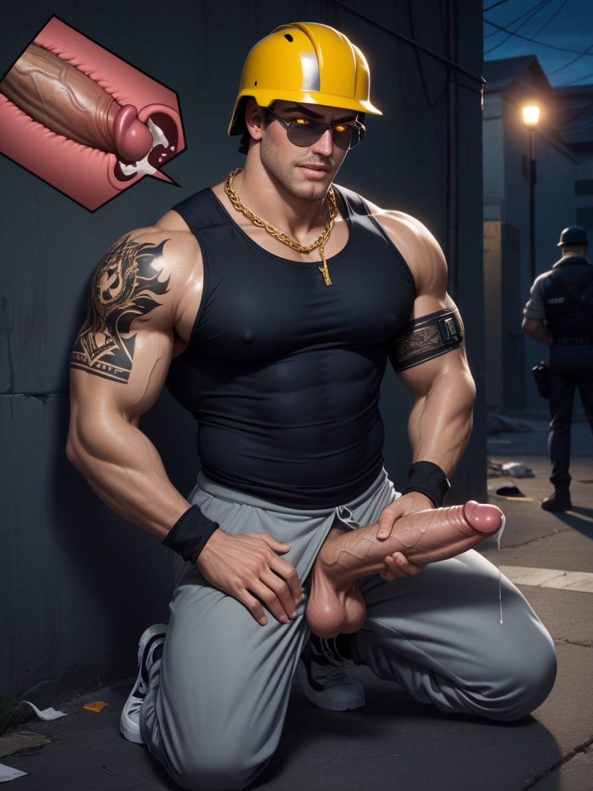 Gray Open Hoodie, Motion Lines, Fat Cock Porno IA Gay