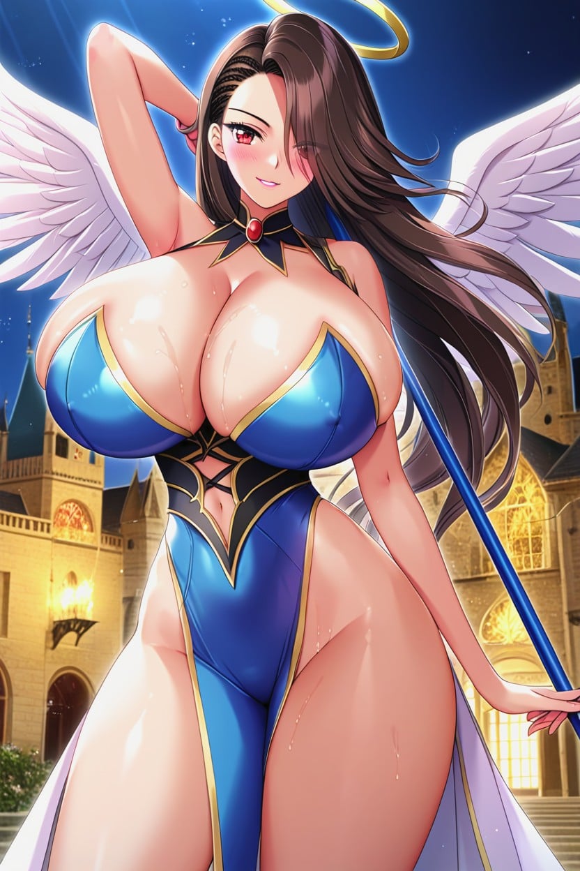 Red Eyes, Glossy Lips, 18+ Hentai AI Porn