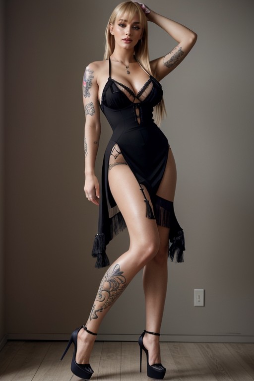 Sophisticated, Model, Breasted Woman AI Porn