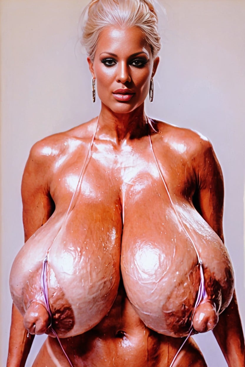 Massive Tits, Beautiful Eyes, Tan Lines AI Porn