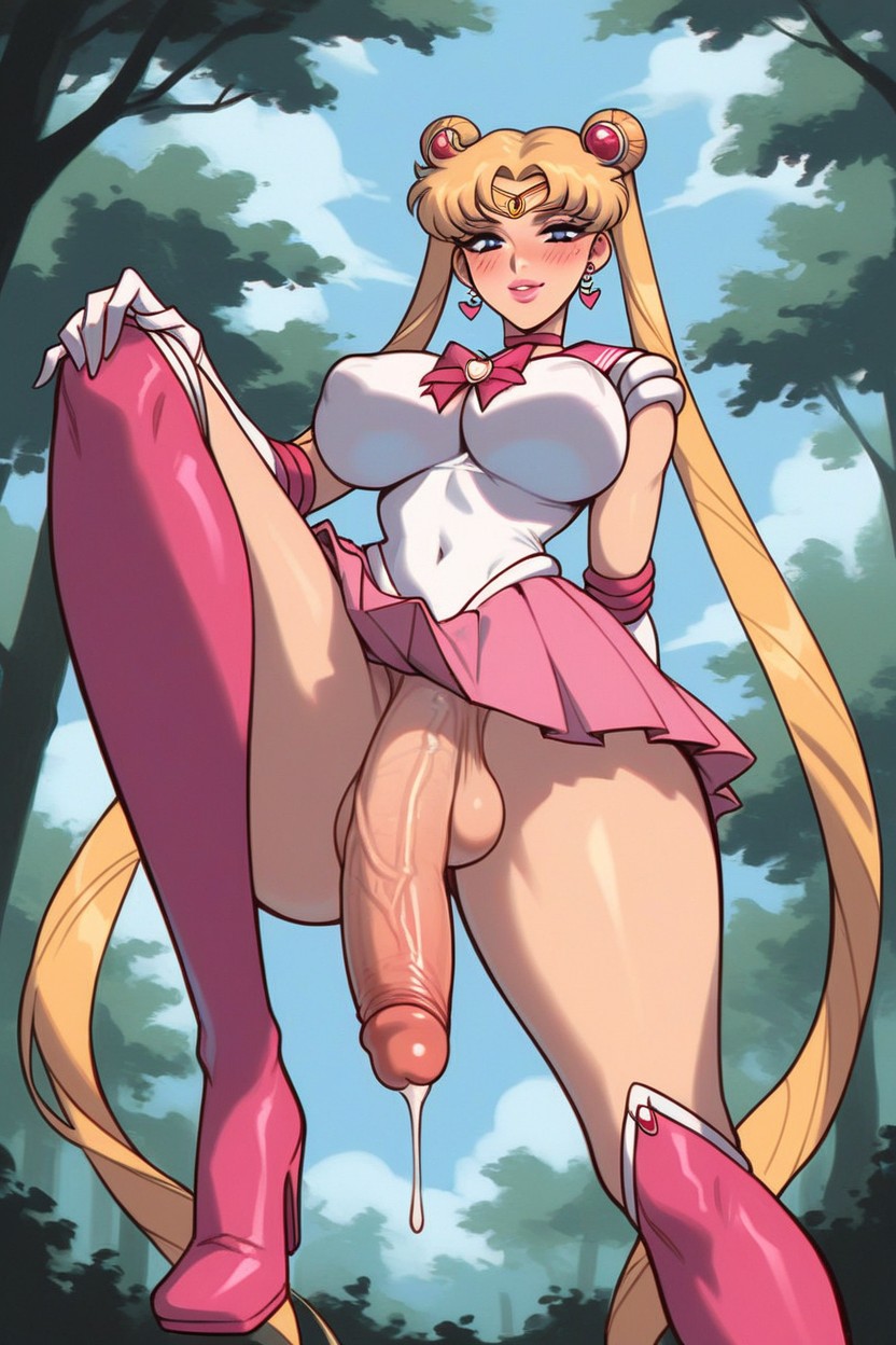 Massive Tits, Blushing, Bimbo Hentai AI Porn