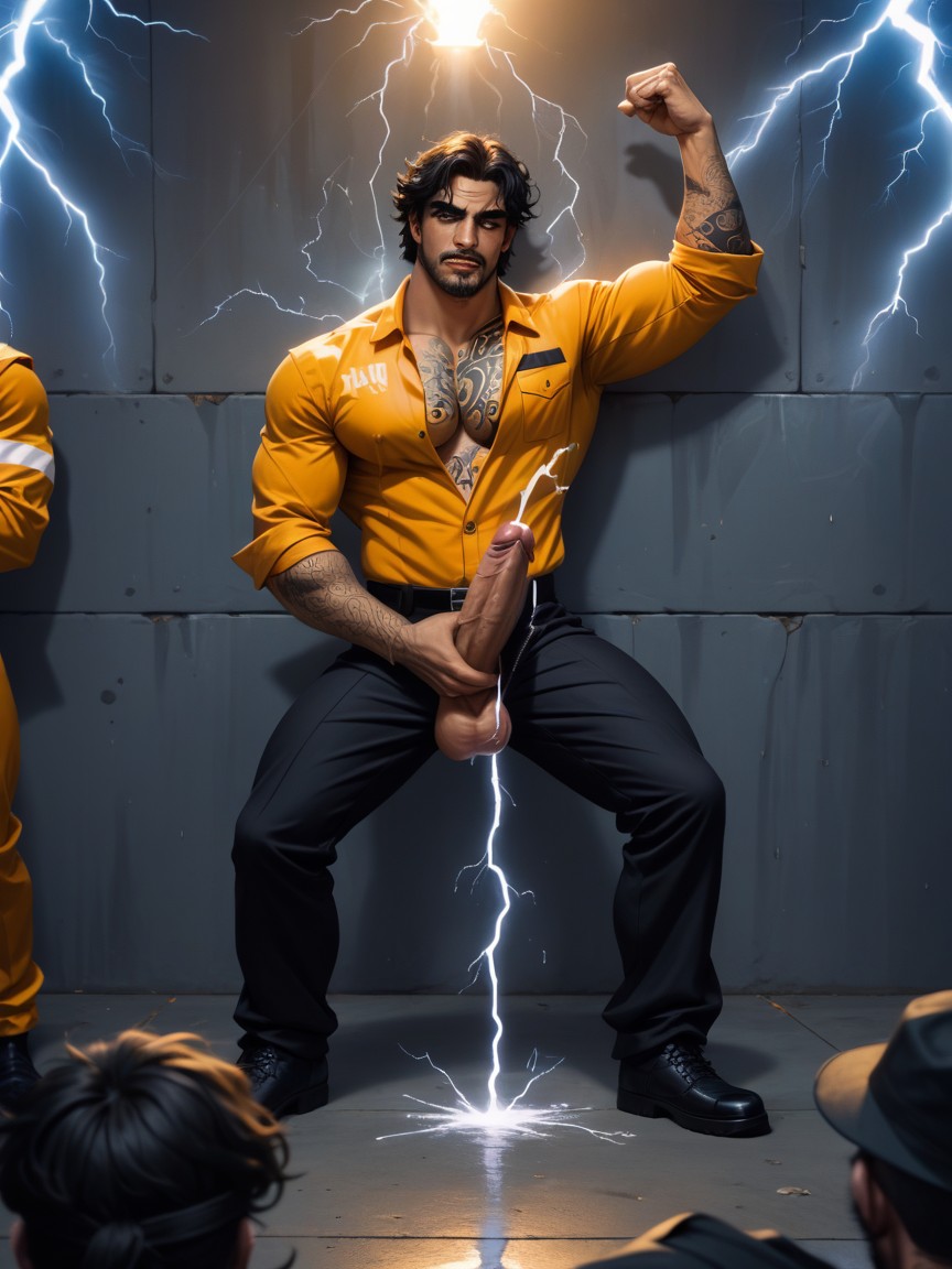 Unzipped Jumpsuit, Thunder, Boyish Charm Porno gay IA
