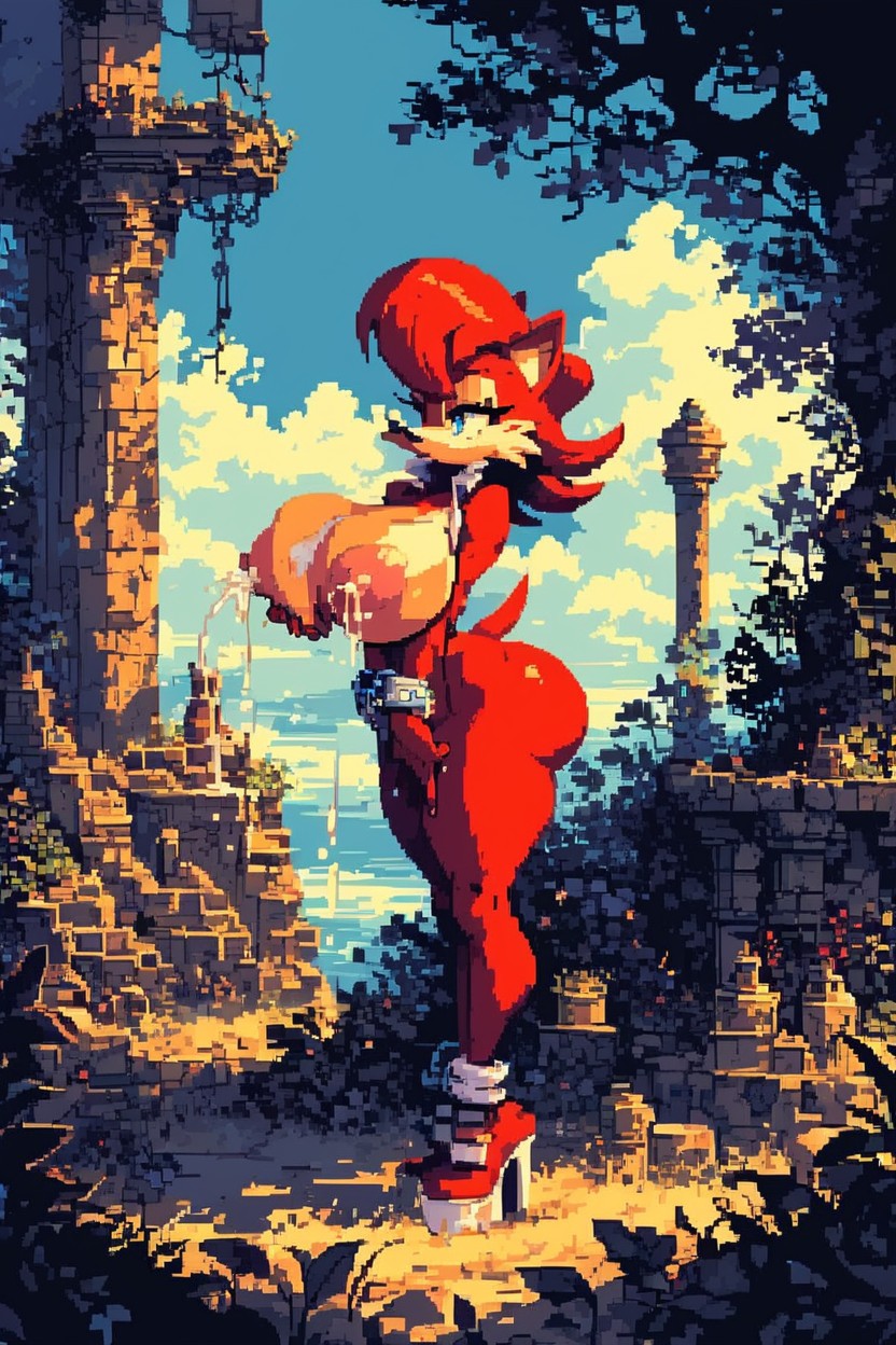 Fake Breasts, Hedgehog, Hard Shadow Furry AI Porn