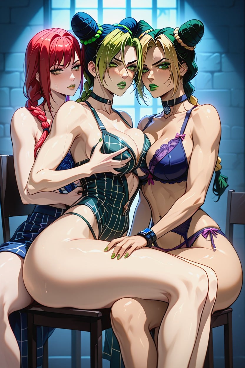 Makima From Chainsaw Man, Groping, Makima On Chair Hentai AI Porn