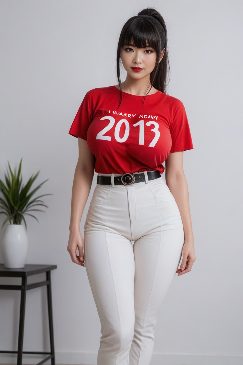 Brokeh, Perfect Thighs, Oversized T-shirt AI Porn