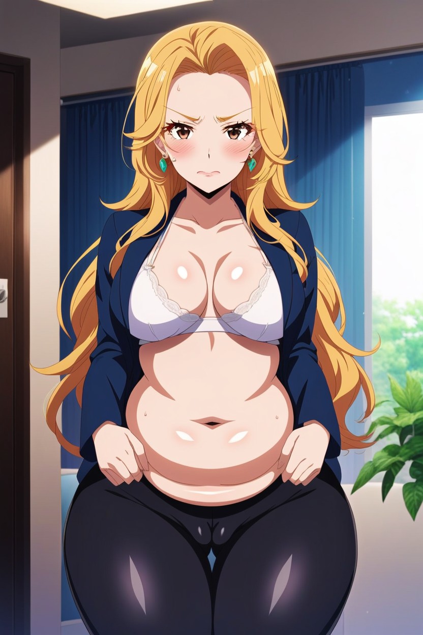 Shiny Hair, Beautiful Face, Hyper Wide Hips Hentai AI Porn