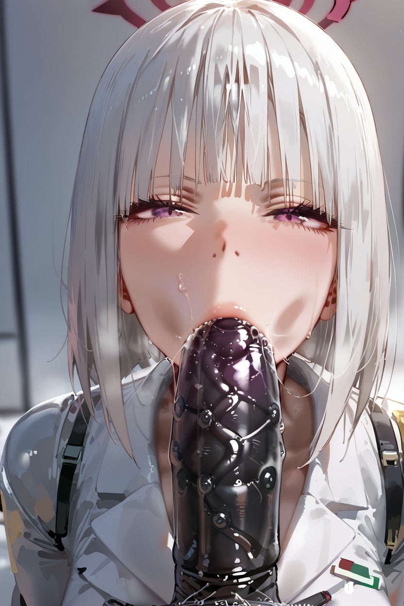 Fit, Purple Eyes, Robotic Testicles Hentai AI Porn