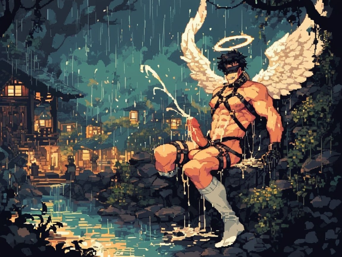 Shaking, Dusk, Japanese AI Gay Porn
