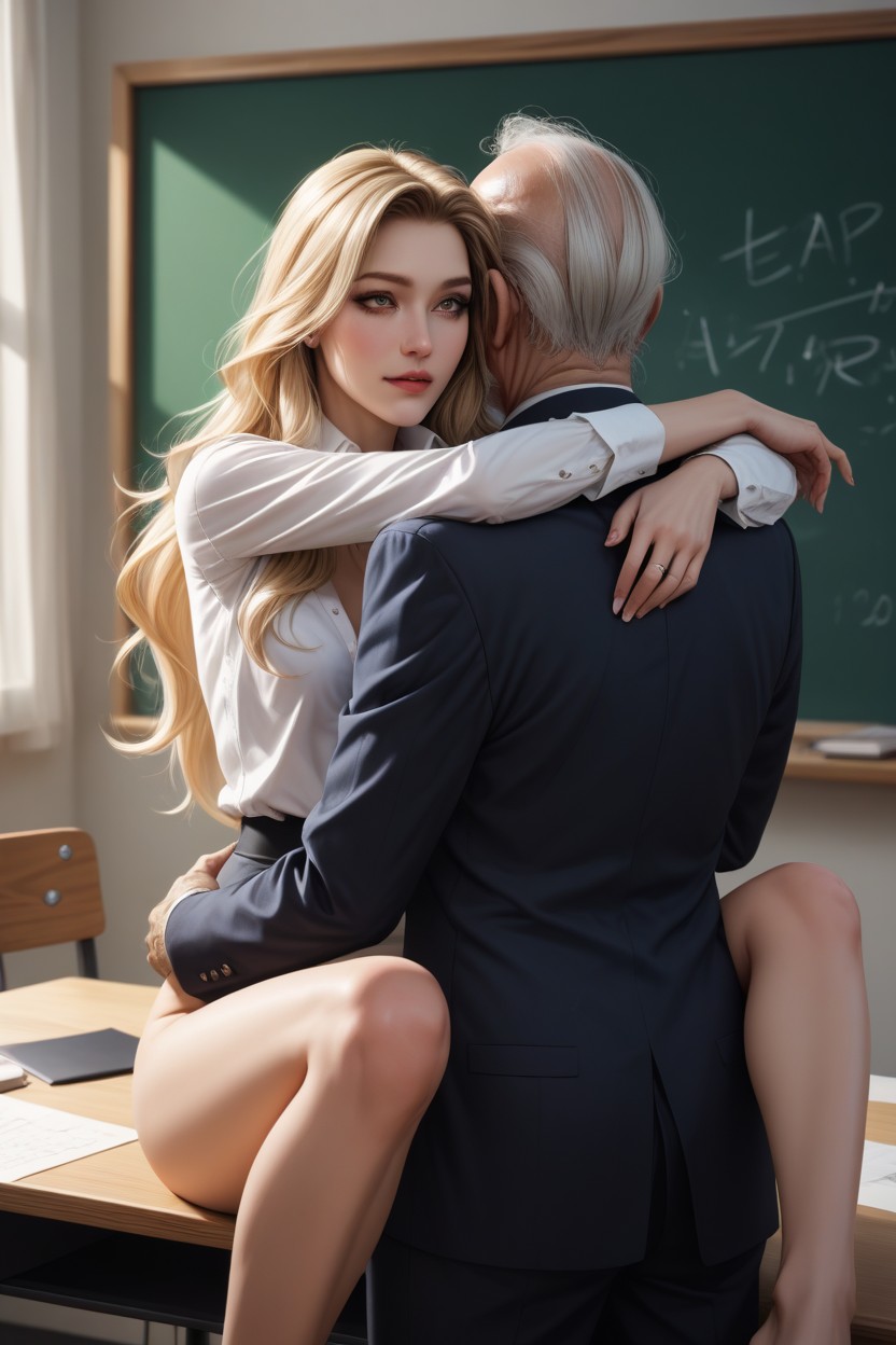 Her Head Up, Knees Up, Cock AI Porn