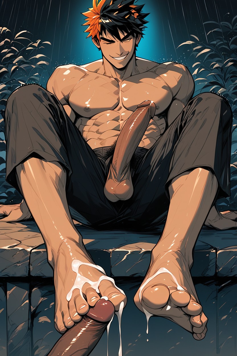 Sagging Balls, Darker Dick, Uncut AI Gay Porn