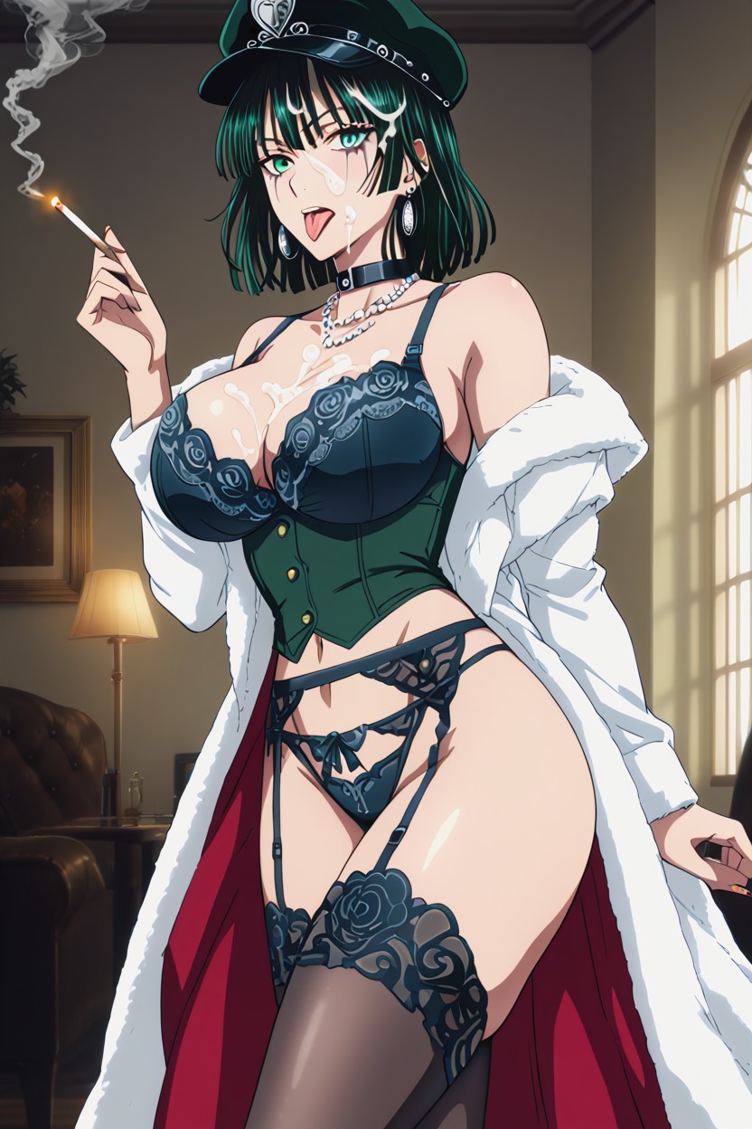 Pelo Verde, Delgada, One Style Hentai IA