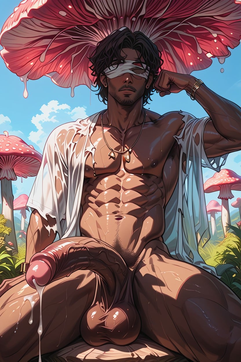 Muscular Thighs, Intense Sunlight, Pink Penis Tip AI同性戀黃片