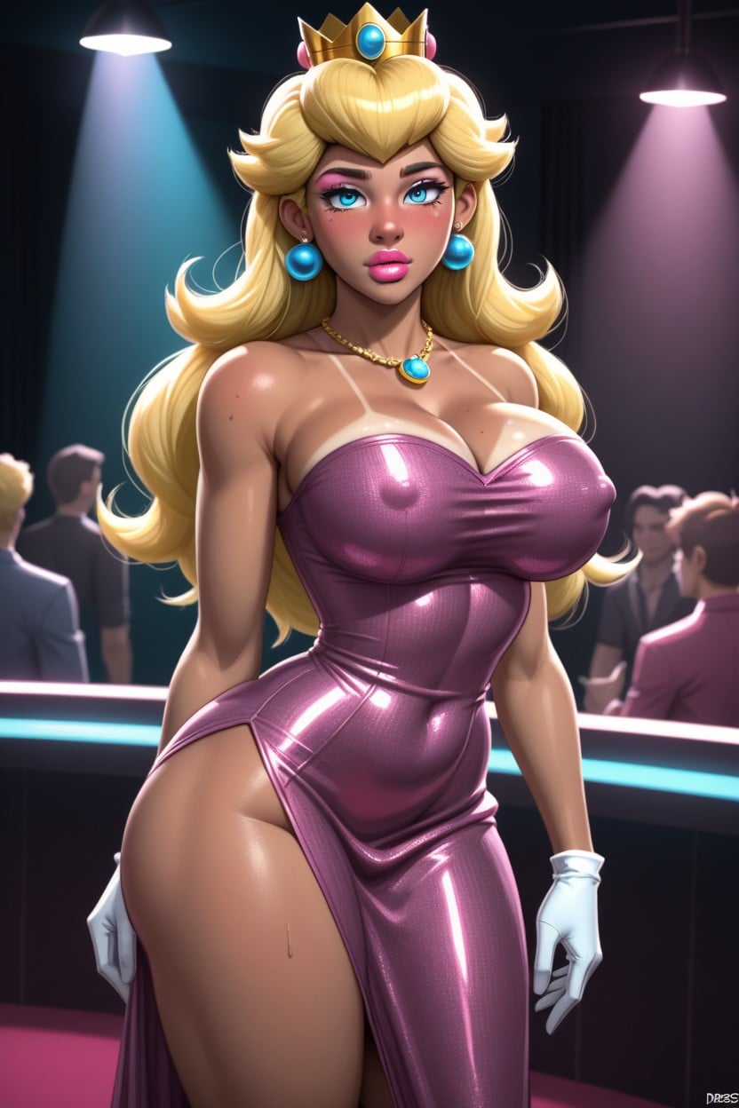Partially Clothed, Bare Shoulders, Thick Thighs Hentai AI Porn