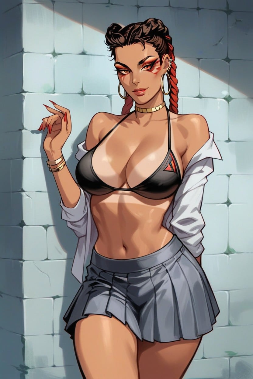 Rounded Ass, Skirt, Model Hentai AI Porn