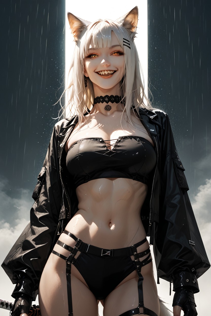 Sword, Jacket, Choker Hentai AI Porn