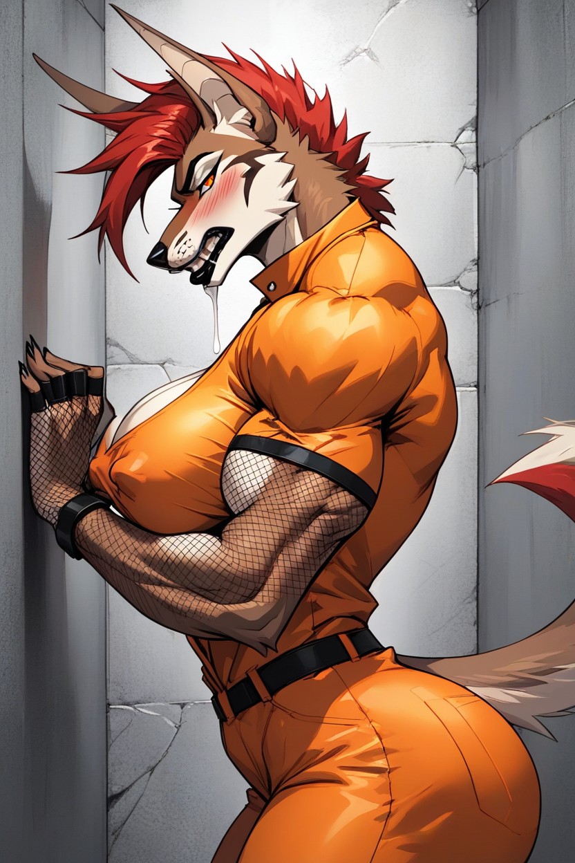 In Heat, Adult, Brown Fur Furry AI Porn