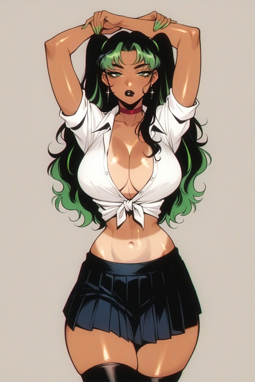 Perfect Anatomy, Light Skin African, Seductive Hentai AI Porn