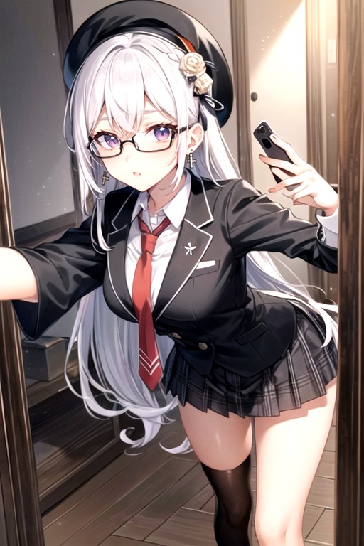 Long Length, Uniform, Selfie Hentai AI Porn
