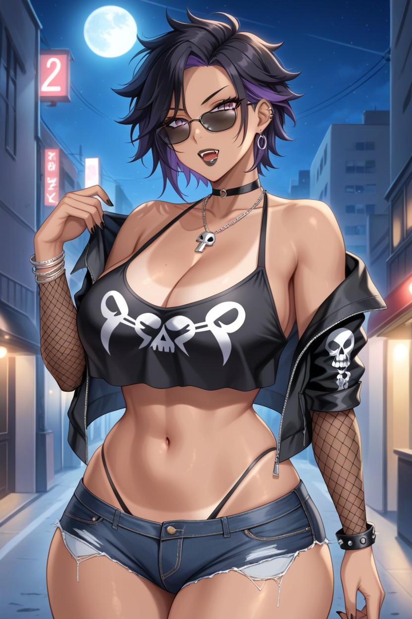Wasp Waist, Jean Shorts, Particles In Sunlight Hentai AI Porn