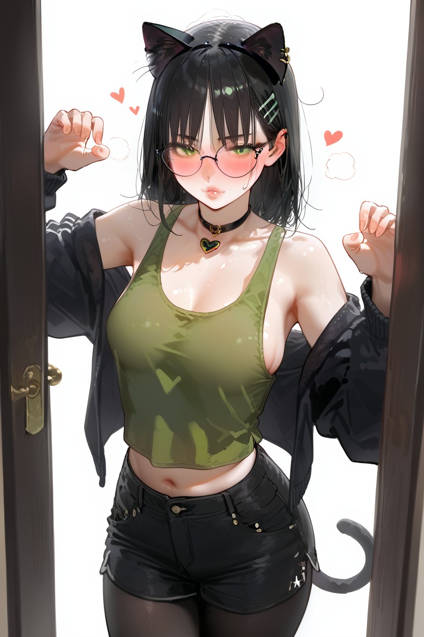 Messy Hair, Plump Lips, Jewelry Hentai AI Porn