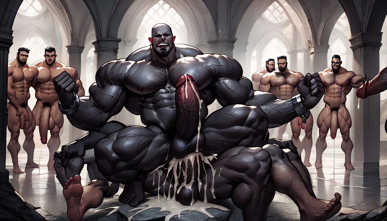 Full Body, Body Frame, Gigantic Cock AI Gay Porn