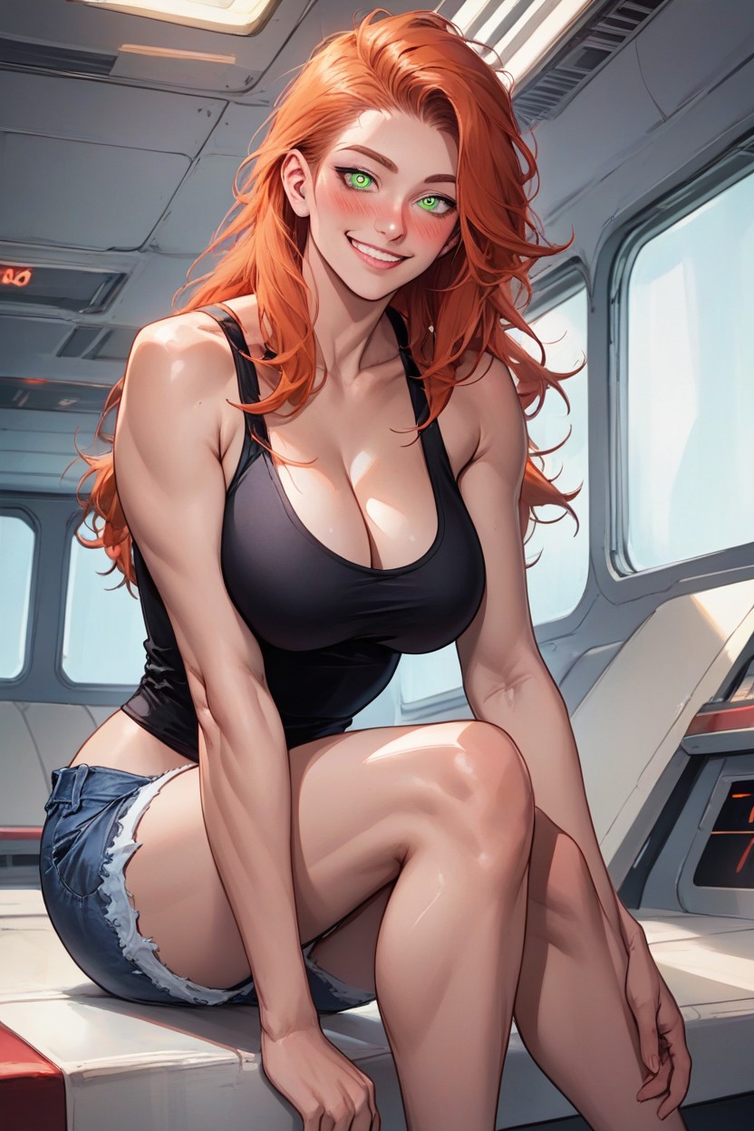Skinny, Ginger Skin, Perfect Anatomy Hentai AI Porn