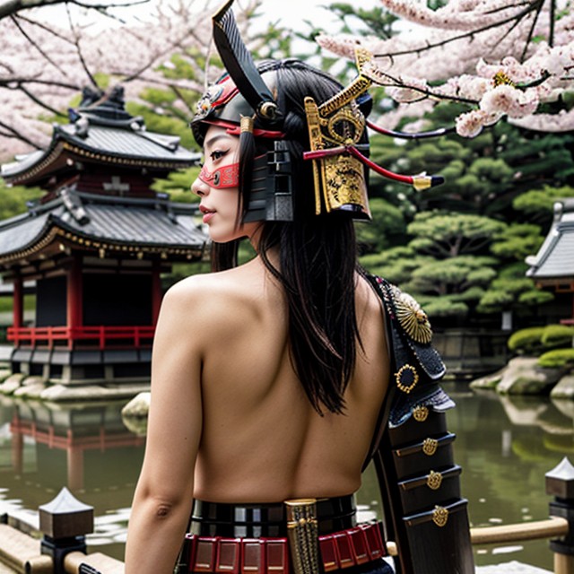 Cum On Back, Samurai Armor, Samurai AI Porn