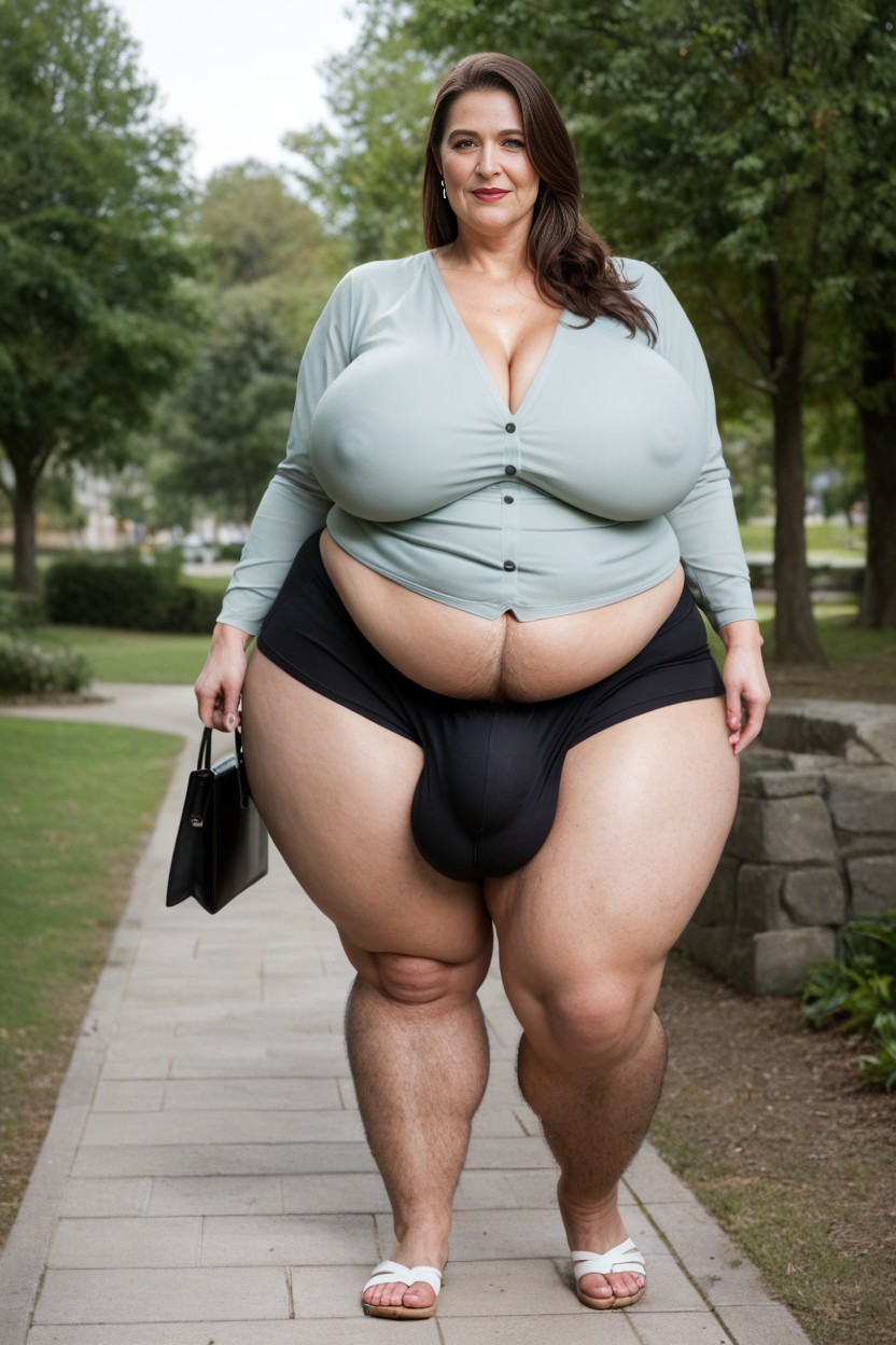 Gigantic Ass, Detailed Bulge, Holding Paper AI Porn