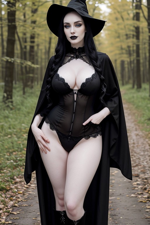 Big Thighs, Hourglass, Zombie Eyes AI Porn