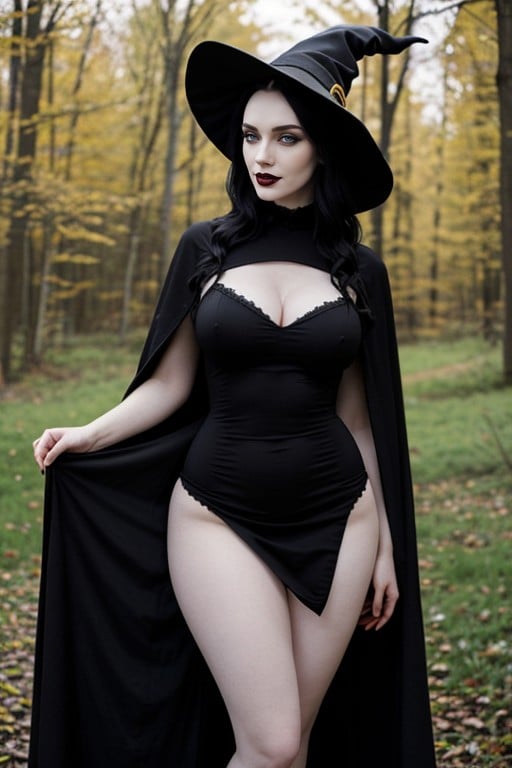 Fit Body, Hourglass Shape Body, Zombie Eyes AI Porn