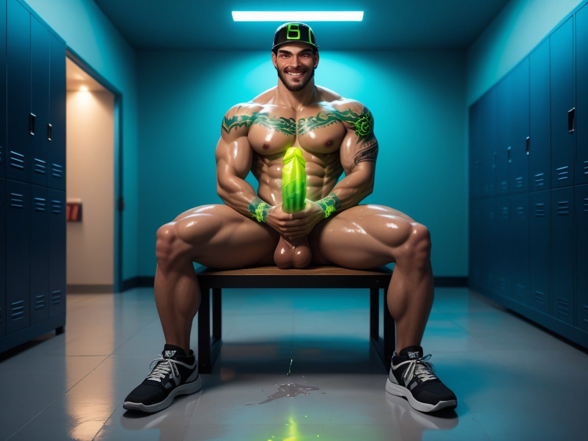 Horny, Muscular, Drinks AI Gay Porn