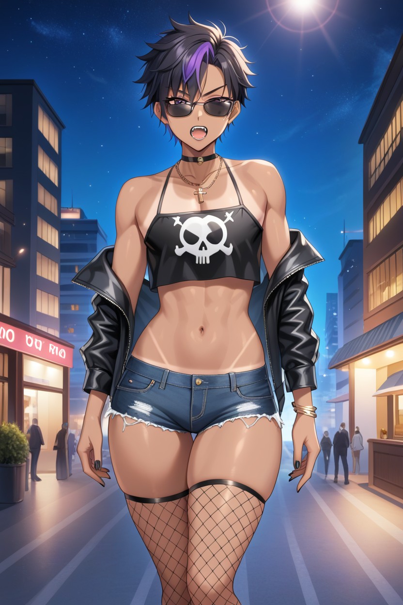 Wide Hips, Messy Hair, Wasp Waist Hentai AI Porn