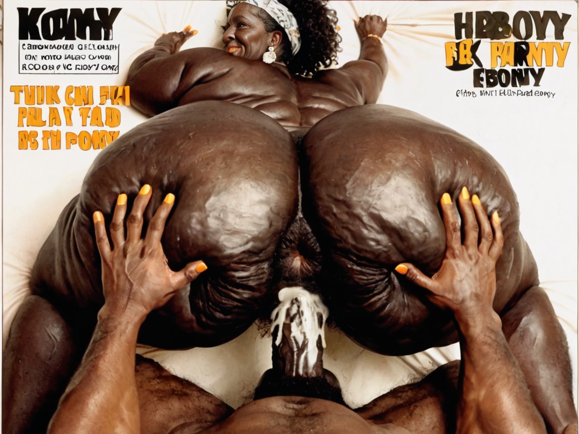 African Gilf, Gerontophilia, Ass Bigger Than Torso Ebony AI Porn