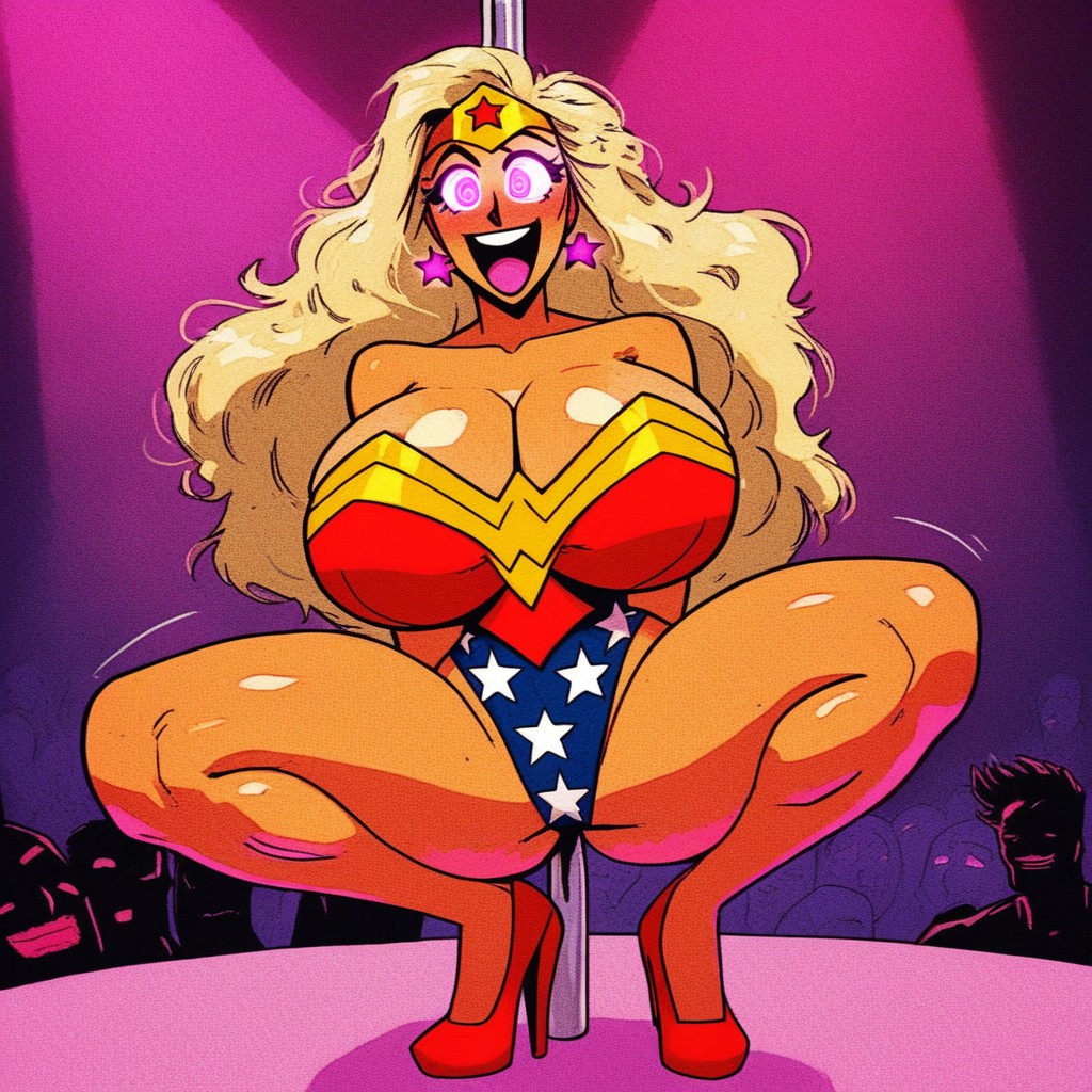 Hypnosis , Wonder Woman Tiara, Waist Shot Hentai AI Porn