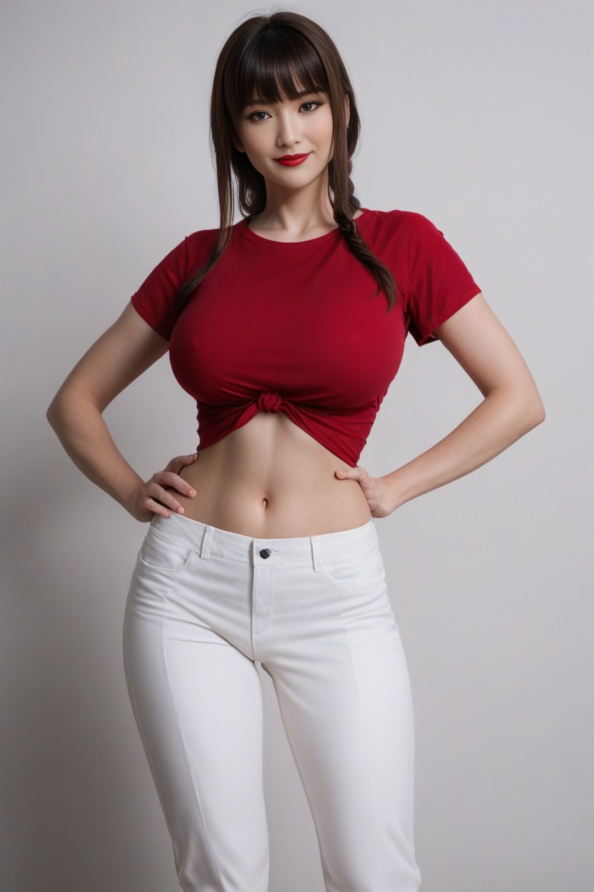 Japanese, Pale Skin, Long Length Hair AI Porn