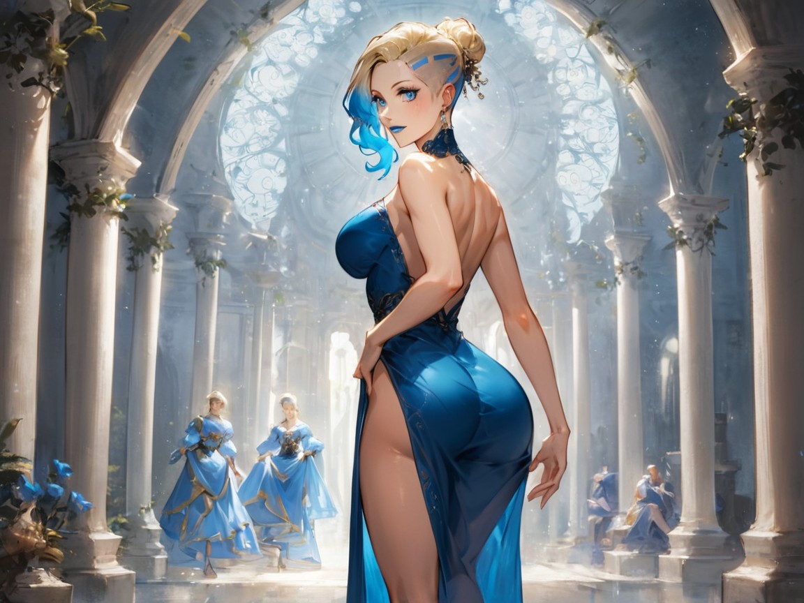 Fantasy Setting, Rounded Ass, Tight Round Ass Latina AI Porn