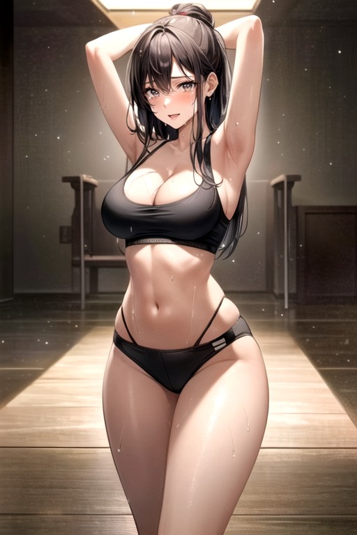 Arms Up, Award Winning Photo, Shiny Hair AI Porn