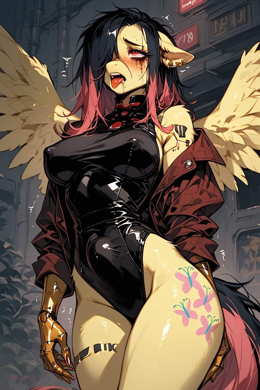 Motion Lined, Wings, 18+ Furry AI Porn