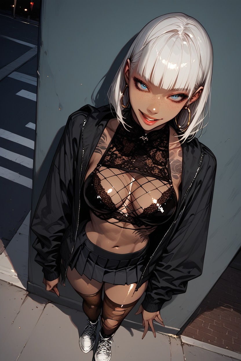 Extreme Wide Eyes, Street, Tattoos Hentai KI Porno
